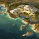Concept art of the Marine Life Institute, the film’s main setting.